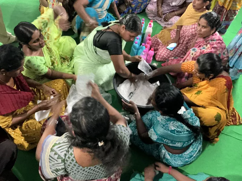 Women attending entrepreneurship and leadership training